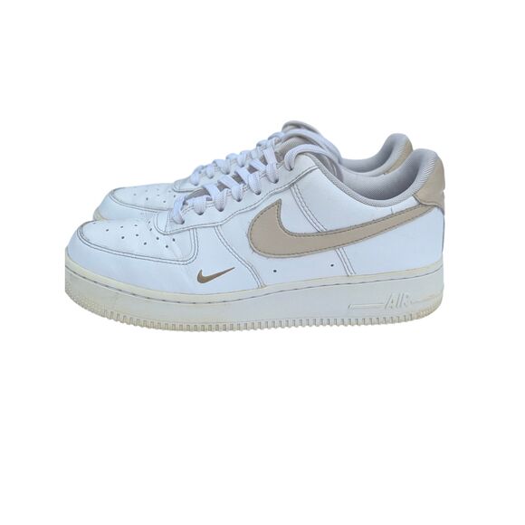 Nike Air Force Shoes - Nike Air Force 1 Low White Tan Swoosh Women’s 8.5 / Men’s 7 CZ0270-105